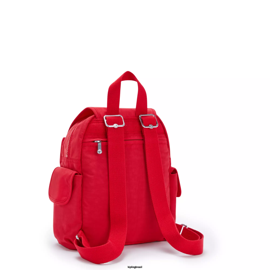 mulheres mini bolsas Kipling vermelho vermelho mini mochila city pack 4X8V415