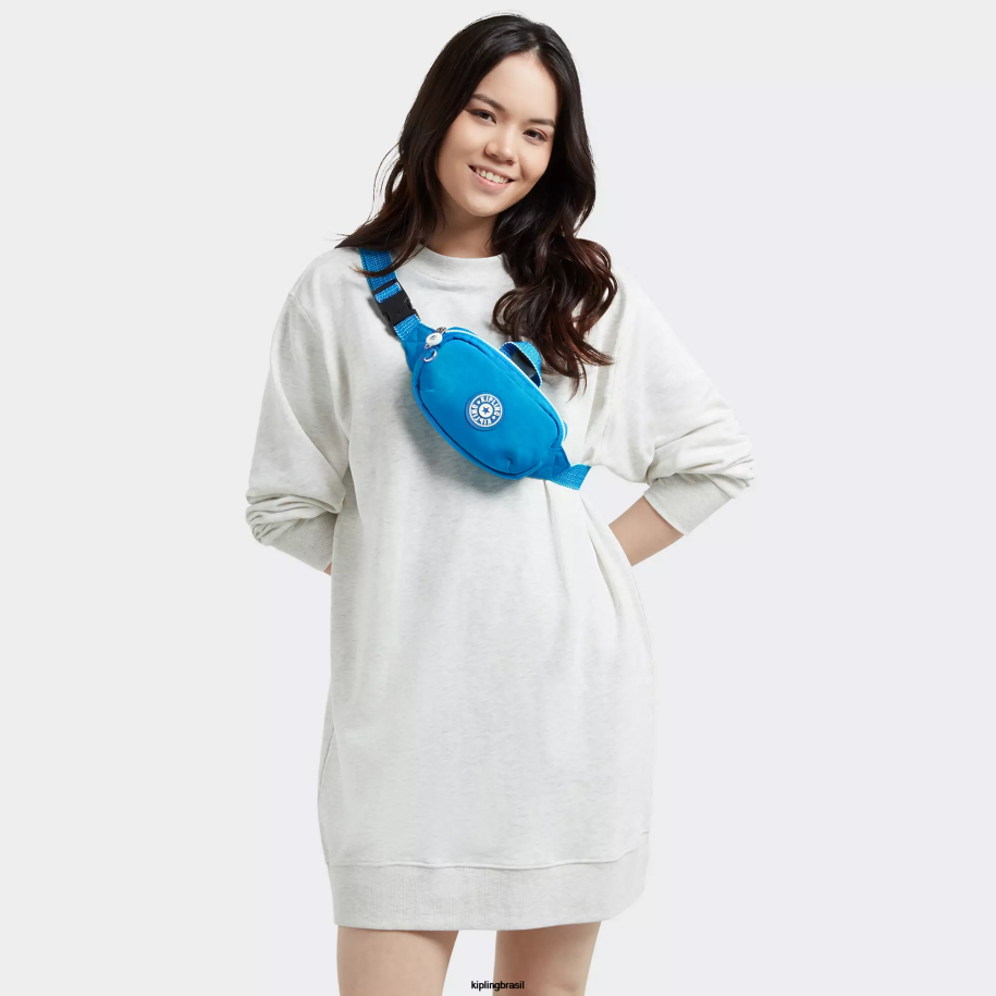 mulheres pacote de cintura Kipling ansioso azul pochete alys 4X8V318