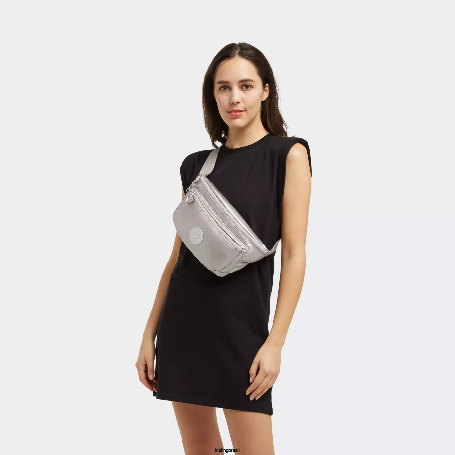 mulheres pacote de cintura Kipling brilho metálico pacote de cintura metálico extra grande yasemina 4X8V285