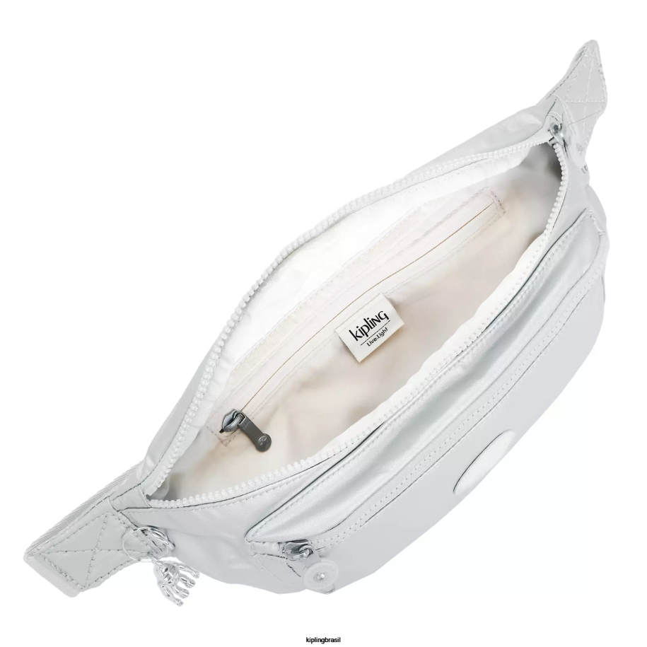 mulheres pacote de cintura Kipling metálico brilhante pacote de cintura metálico extra grande yasemina 4X8V284