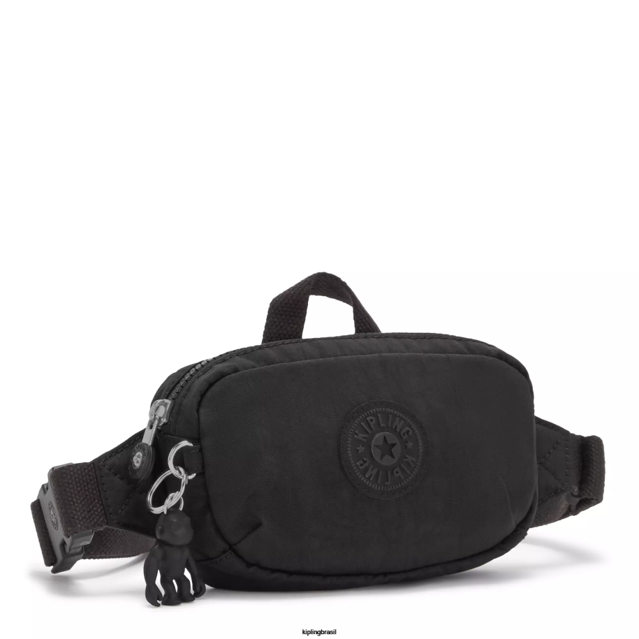 mulheres pacote de cintura Kipling preto noir pochete alys 4X8V317