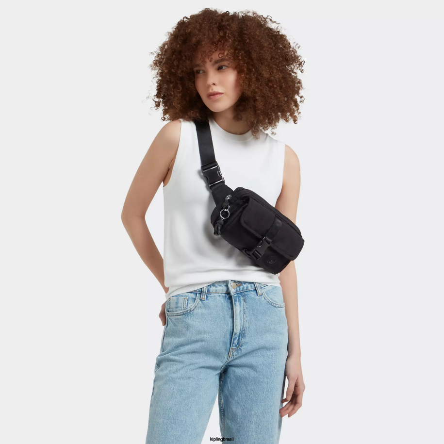 mulheres pacote de cintura Kipling preto pochete izzet 4X8V35
