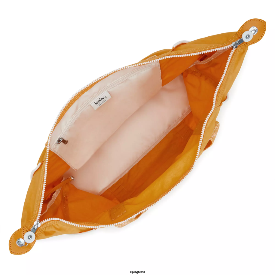 mulheres sacolas Kipling amarelo rápido bolsa de arte média 4X8V256