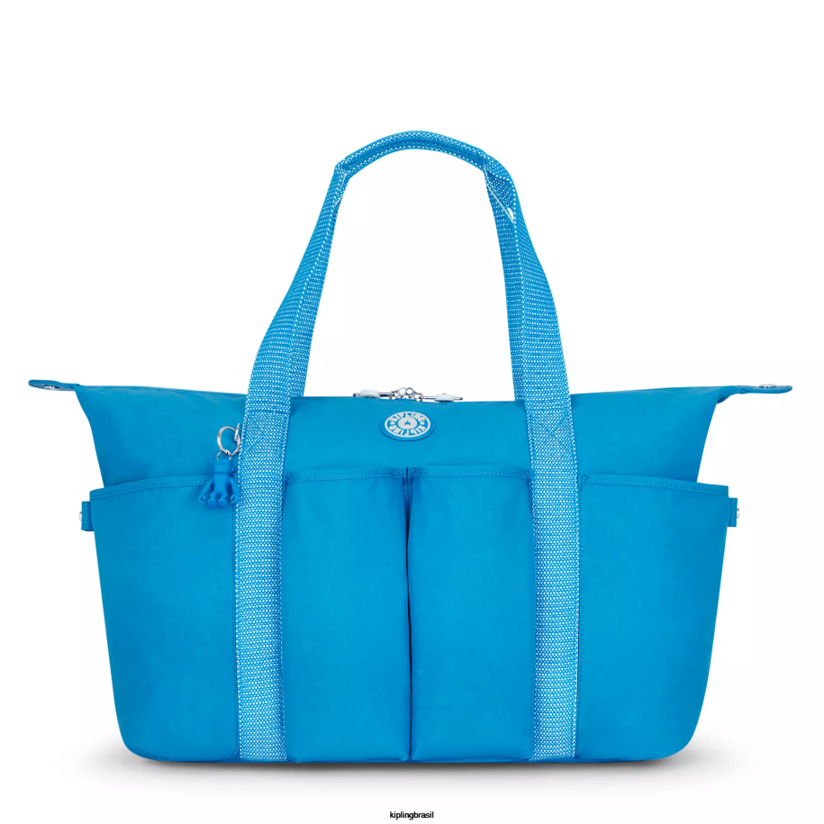mulheres sacolas Kipling ansioso azul bolsa versátil art m 4X8V269