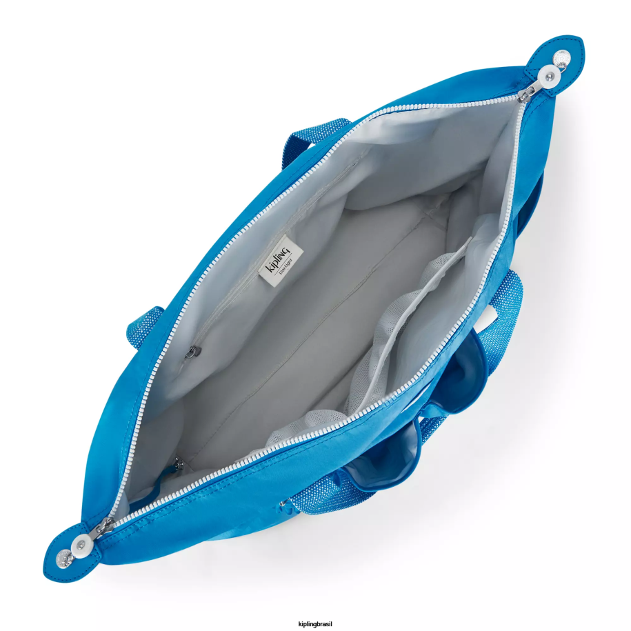 mulheres sacolas Kipling ansioso azul bolsa versátil art m 4X8V269