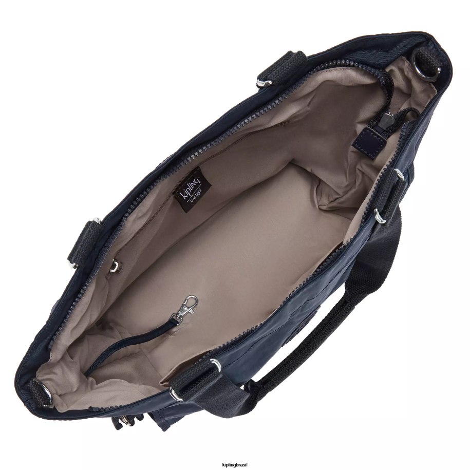 mulheres sacolas Kipling azul azul nova sacola pequena de compras 4X8V275