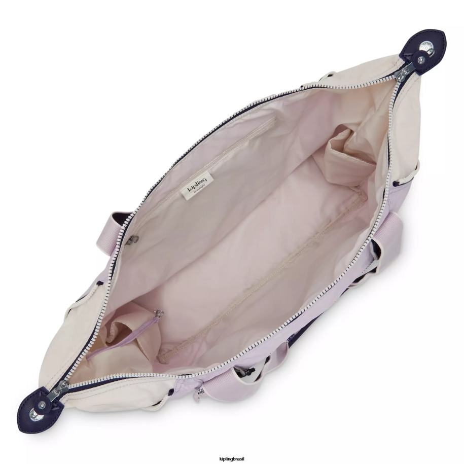 mulheres sacolas Kipling bloco lilás suave Bolsa Wellness Art M 4X8V263