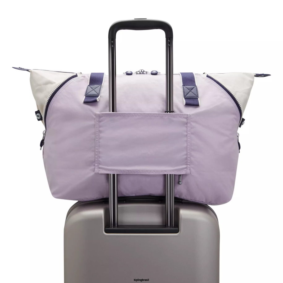 mulheres sacolas Kipling bloco lilás suave Bolsa Wellness Art M 4X8V263