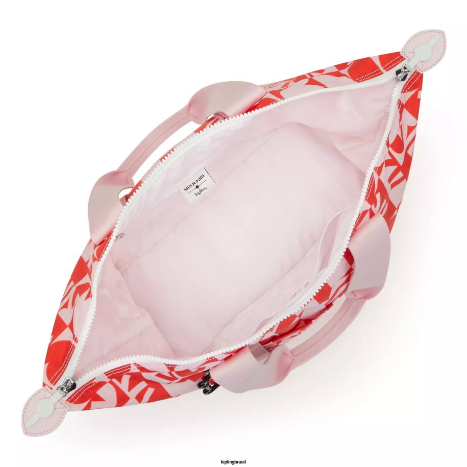mulheres sacolas Kipling impressão múltipla minju bolsa de arte média minju kim 4X8V270
