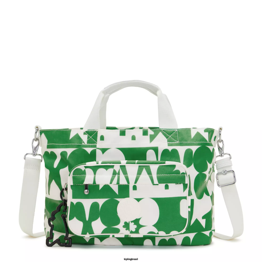 mulheres sacolas Kipling impressão múltipla minju bolsa tote jihoon minju kim 4X8V271