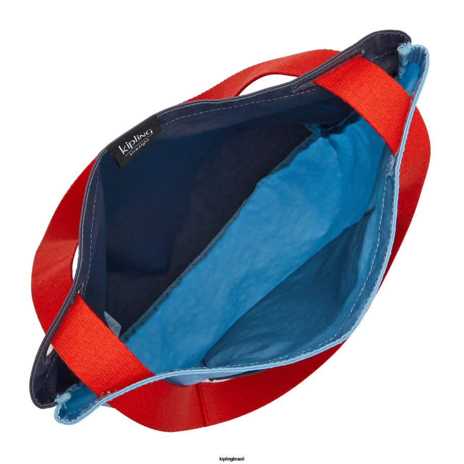 mulheres sacolas Kipling piscina azul bolsa annas 4X8V272
