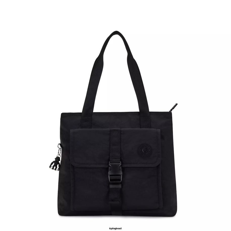 mulheres sacolas Kipling preto bolsa enzo 4X8V265