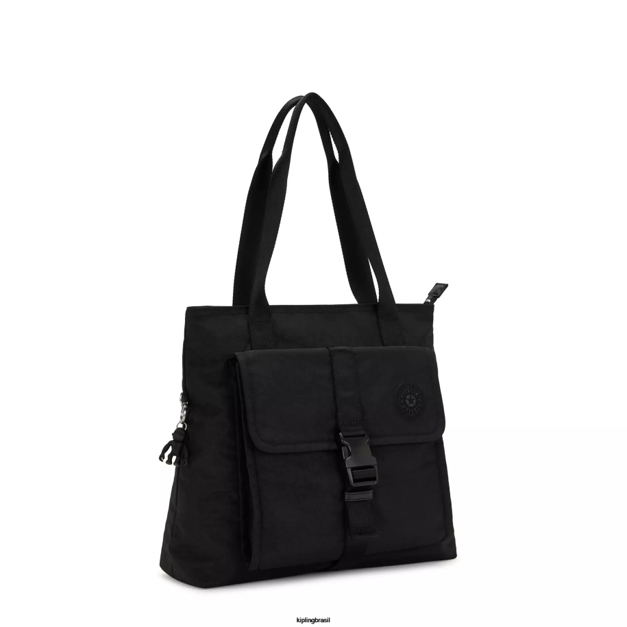 mulheres sacolas Kipling preto bolsa enzo 4X8V265