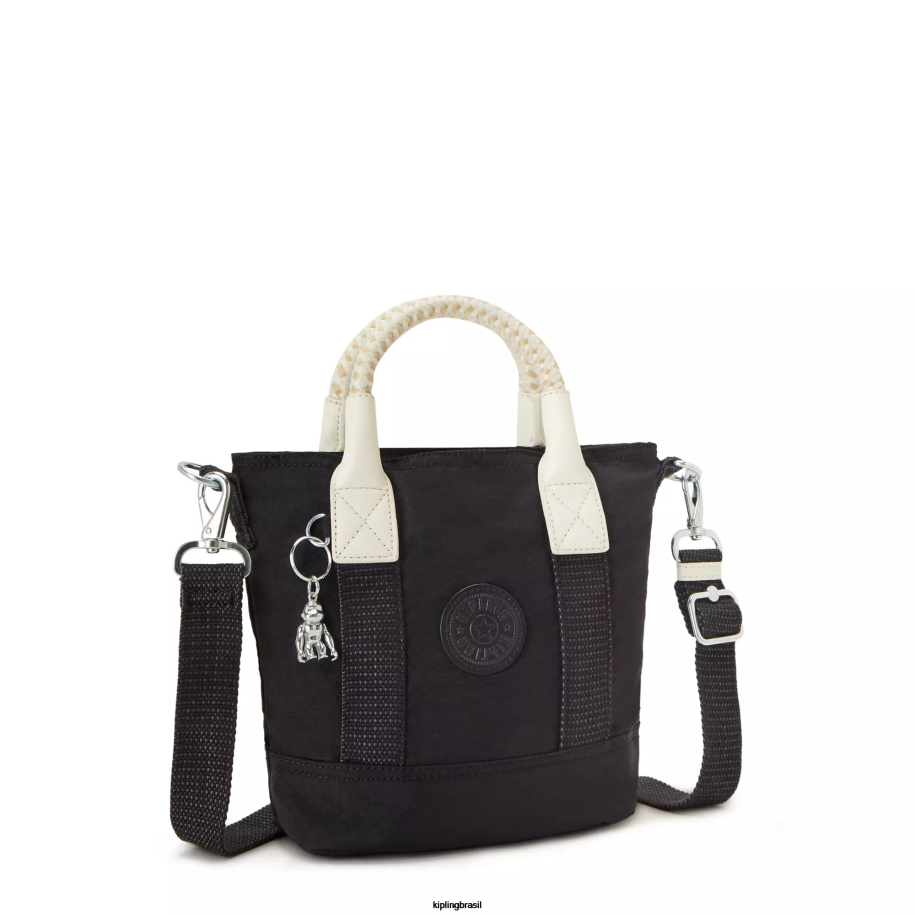 mulheres sacolas Kipling preto bolsa pequena anjo 4X8V61