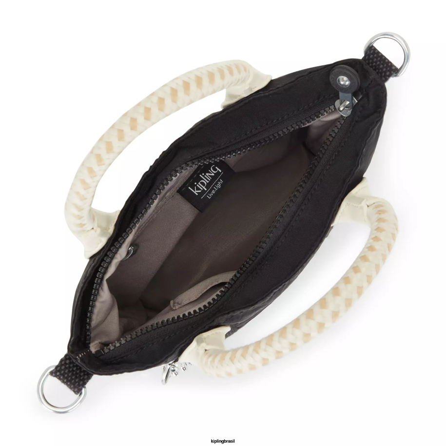 mulheres sacolas Kipling preto bolsa pequena anjo 4X8V61