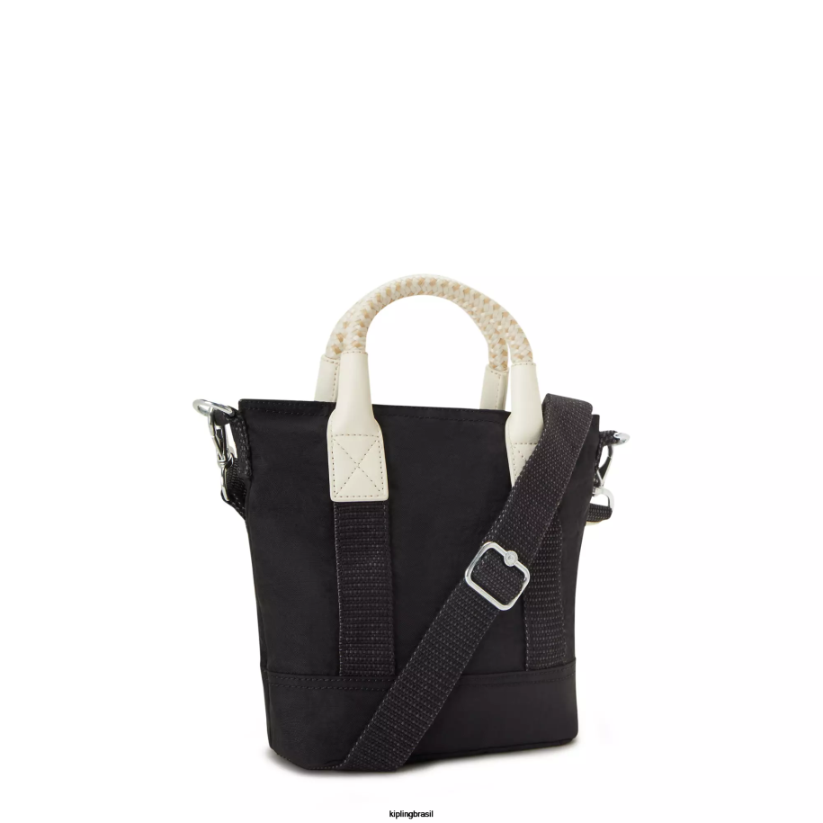 mulheres sacolas Kipling preto bolsa pequena anjo 4X8V61