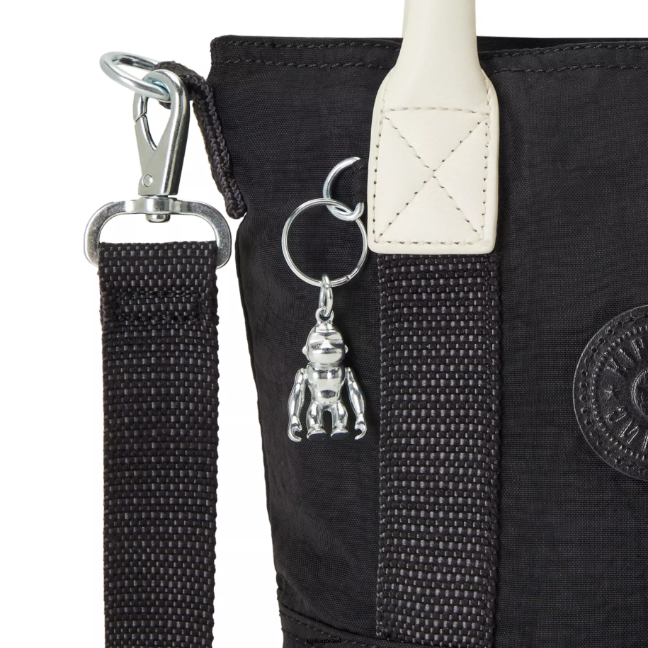 mulheres sacolas Kipling preto bolsa pequena anjo 4X8V61