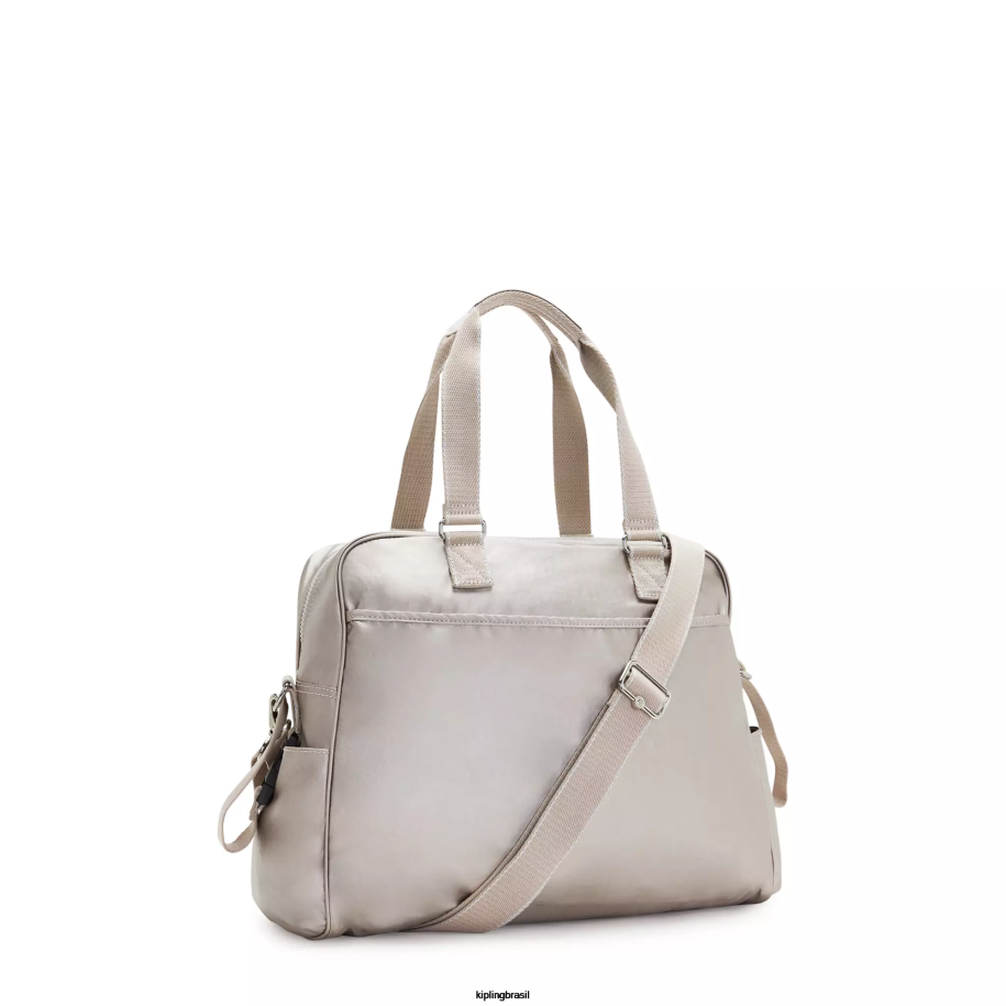 mulheres sacos de fraldas Kipling brilho metálico saco de fraldas metalizado alanna 4X8V253