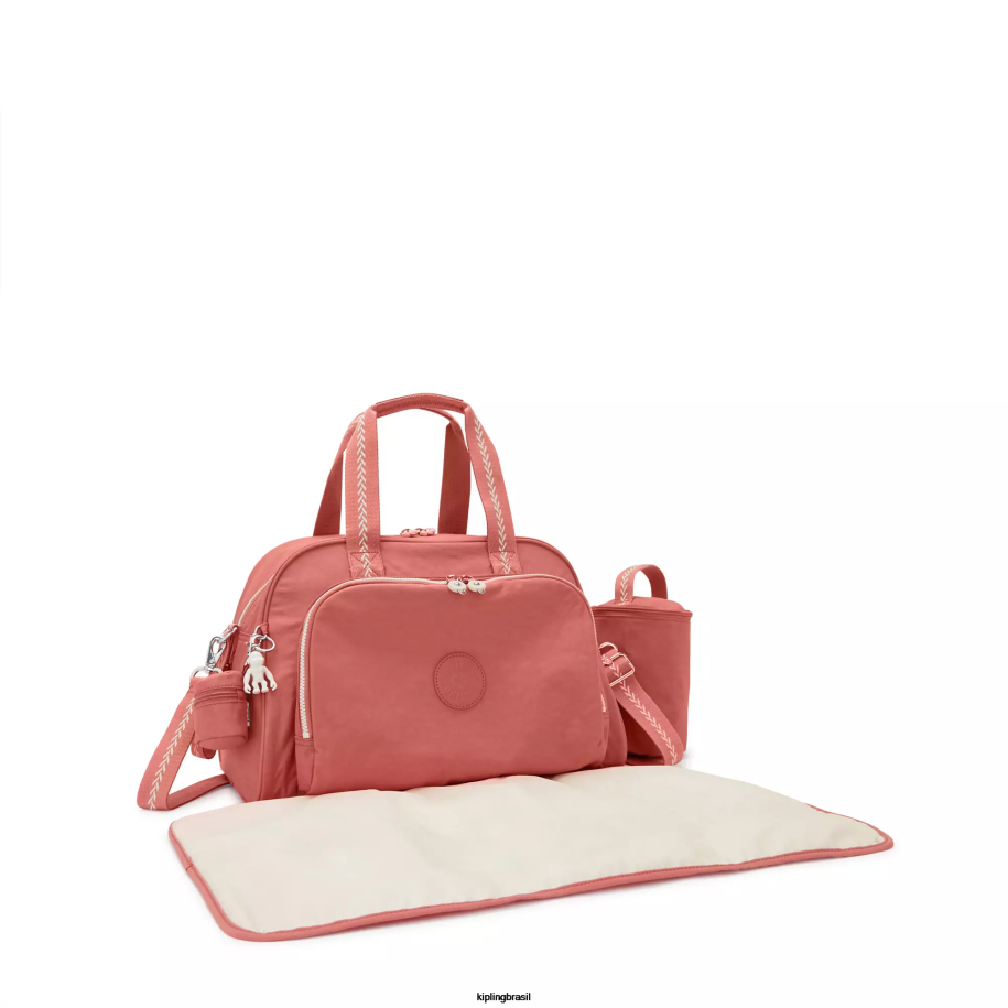 mulheres sacos de fraldas Kipling rosa vintage saco de fraldas camama 4X8V242