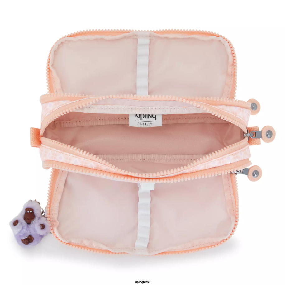 mulheres canetas e estojos Kipling azulejo feminino estojo de lápis impresso gitroy 4X8V601