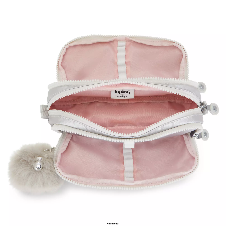 mulheres canetas e estojos Kipling doce metálico estojo de lápis metálico gitroy 4X8V602