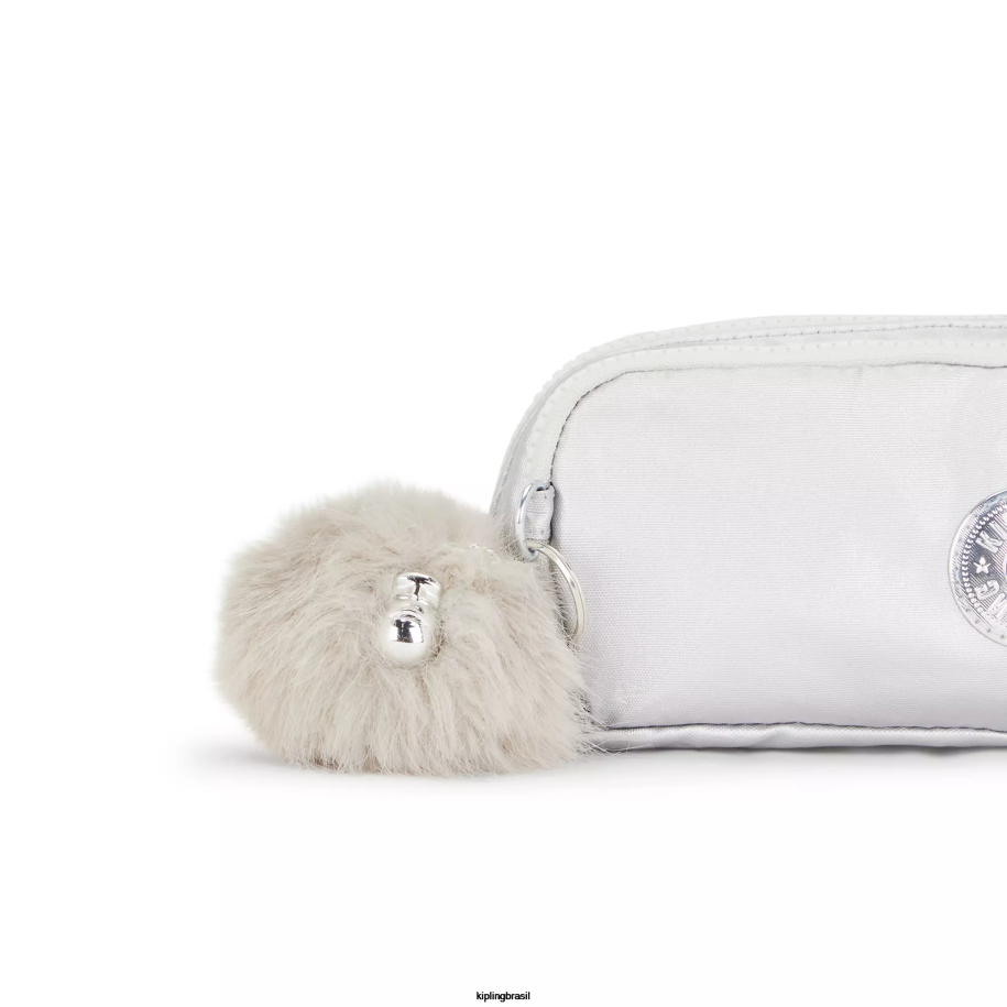 mulheres canetas e estojos Kipling doce metálico estojo de lápis metálico gitroy 4X8V602