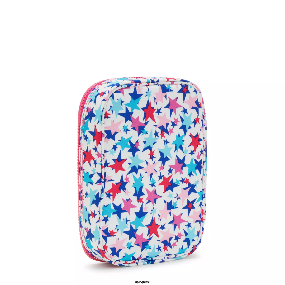 mulheres canetas e estojos Kipling estrelas da papoula estojo impresso com 100 canetas 4X8V587