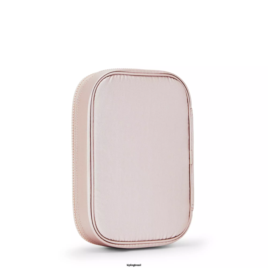 mulheres canetas e estojos Kipling rosa metálica estojo metálico 100 canetas 4X8V597