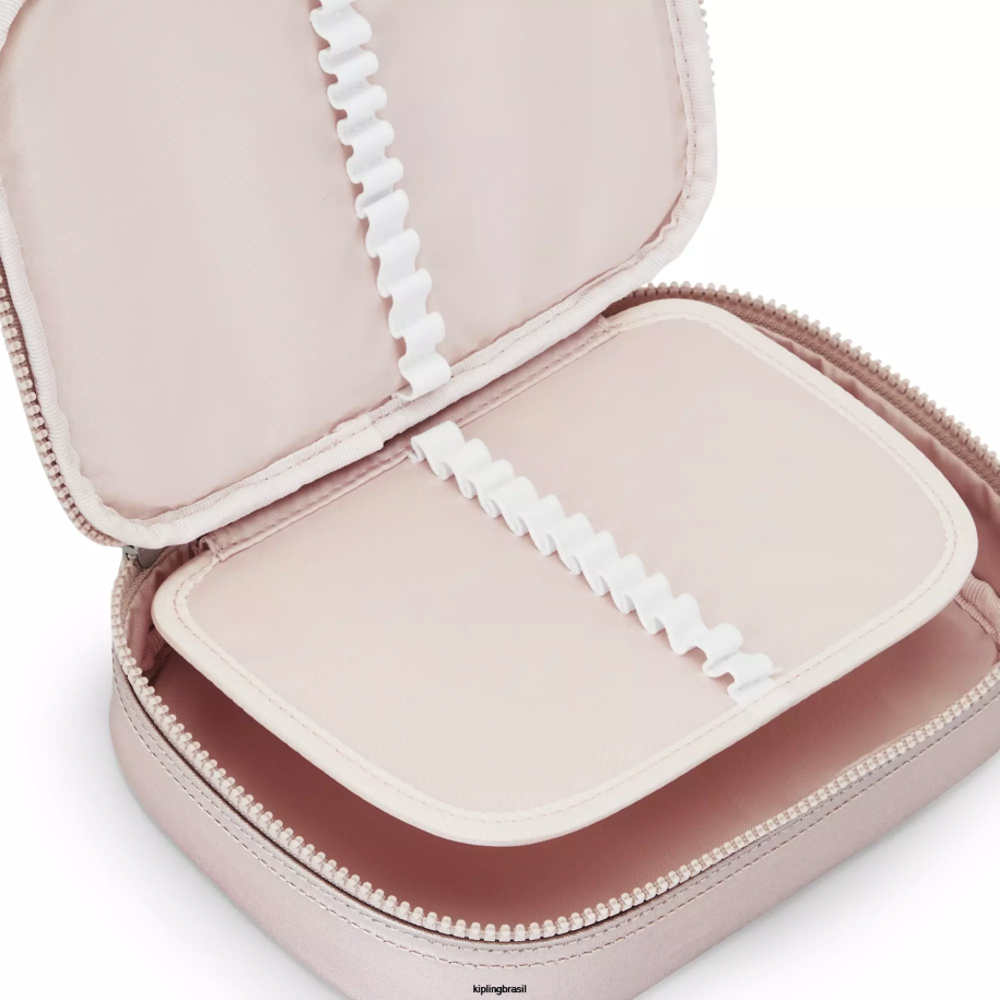 mulheres canetas e estojos Kipling rosa metálica estojo metálico 100 canetas 4X8V597