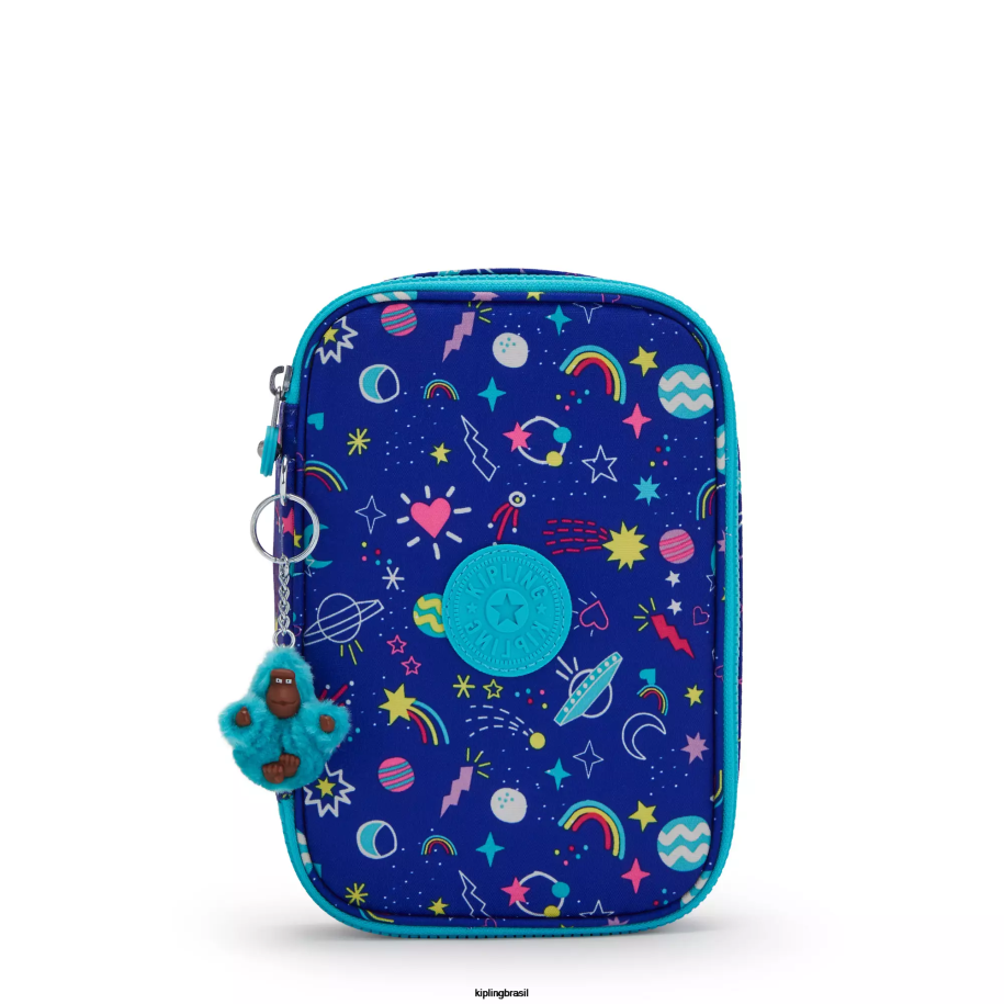 mulheres canetas e estojos Kipling truques da galáxia estojo impresso com 100 canetas 4X8V586