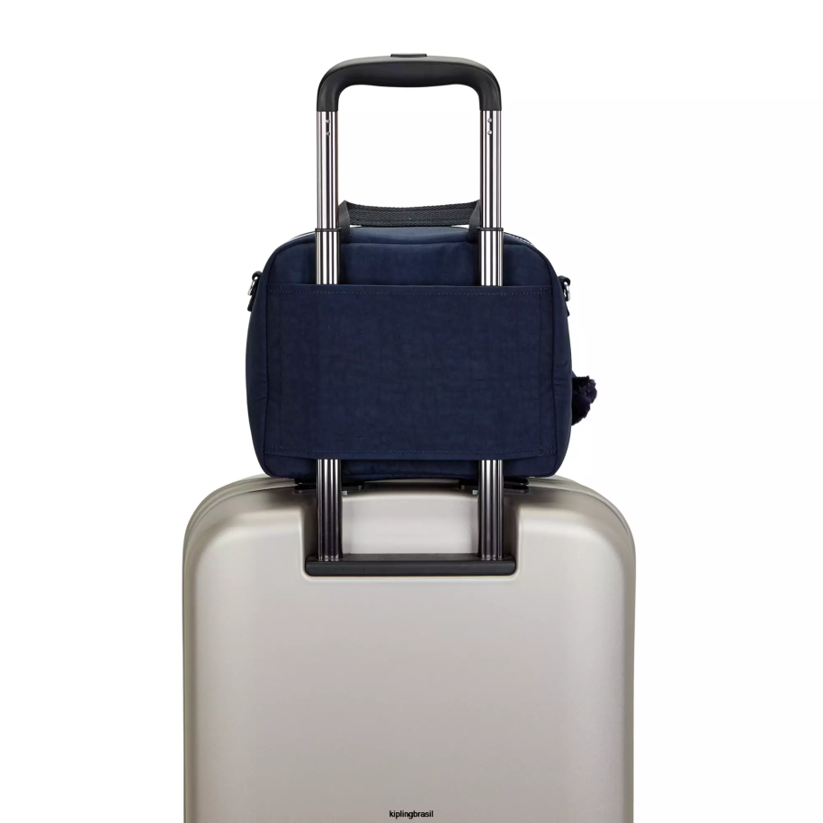 mulheres lancheiras Kipling cinza azul verdadeiro lancheira miyo 4X8V631