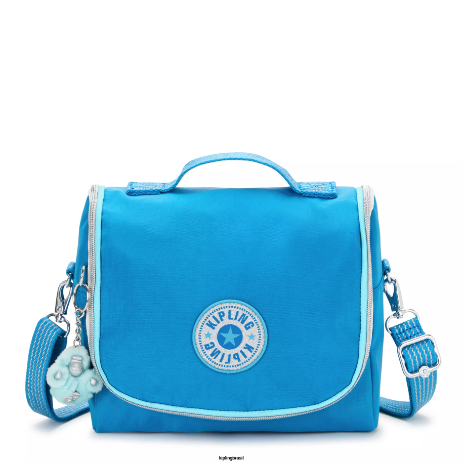 mulheres lancheiras Kipling diversão azul ansiosa nova lancheira kichirou 4X8V647