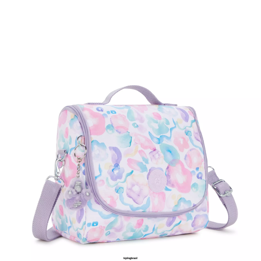 mulheres lancheiras Kipling flores aquáticas nova lancheira estampada kichirou 4X8V642