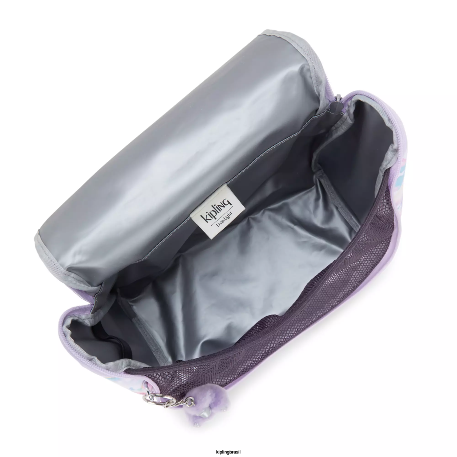 mulheres lancheiras Kipling flores aquáticas nova lancheira estampada kichirou 4X8V642