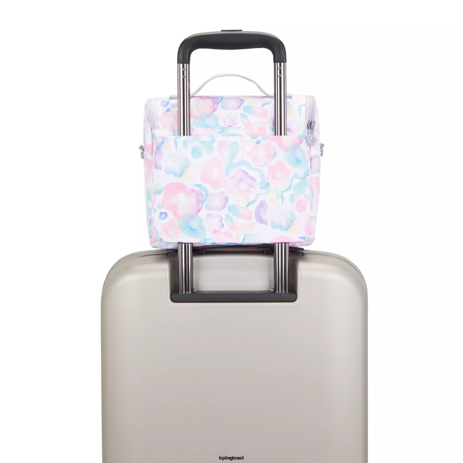 mulheres lancheiras Kipling flores aquáticas nova lancheira estampada kichirou 4X8V642