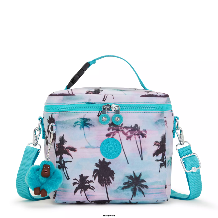 mulheres lancheiras Kipling palma da mão lancheira impressa graham 4X8V623