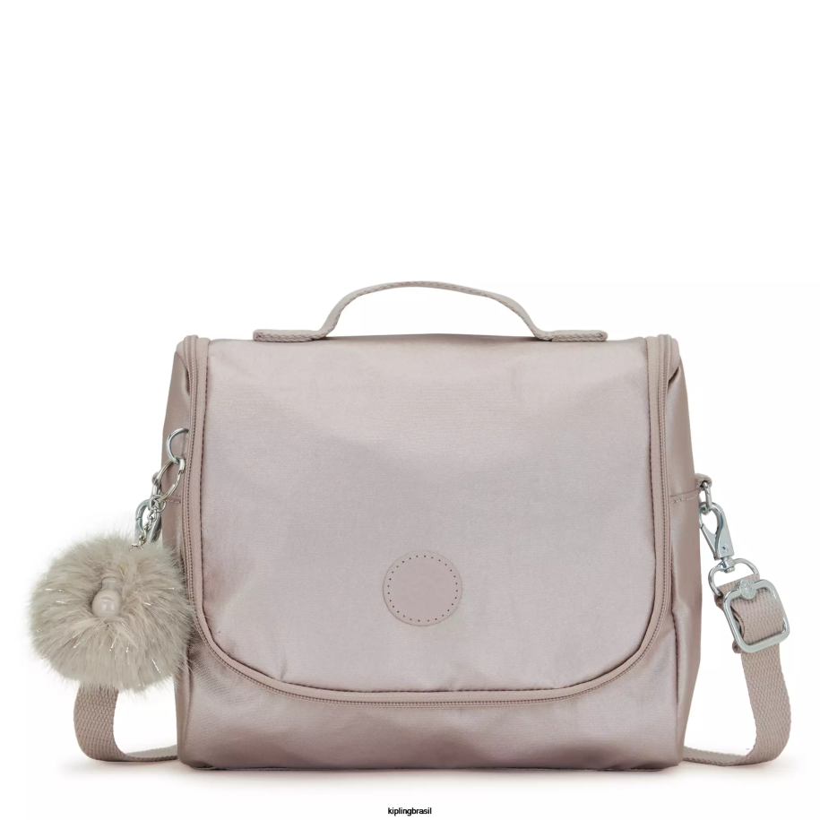 mulheres lancheiras Kipling rosa metálica nova lancheira metálica kichirou 4X8V655