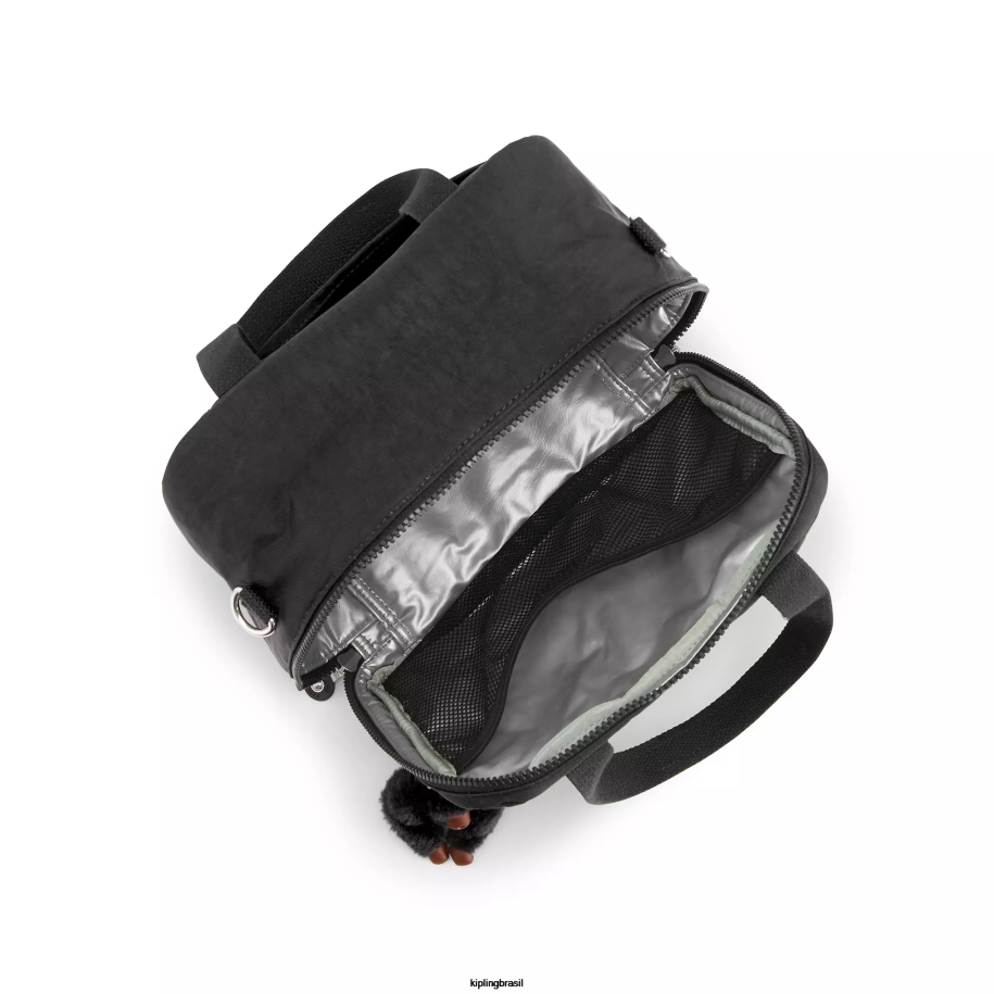 mulheres lancheiras Kipling verdadeiro Preto lancheira miyo 4X8V630
