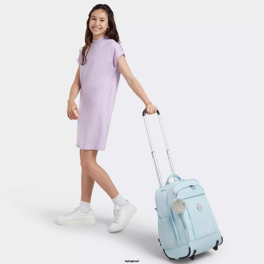 mulheres mochilas com rodinhas Kipling noiva azul olhar mochila grande com rodinhas 4X8V494