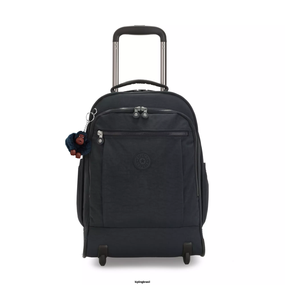 mulheres mochilas com rodinhas Kipling verdadeiro azul tonal olhar mochila grande com rodinhas 4X8V493