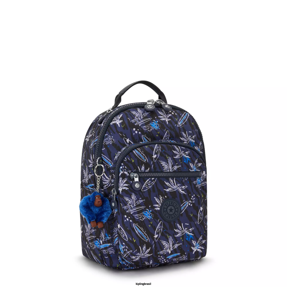 mulheres mochilas da moda Kipling impressão do mar de surf seul mochila pequena impressa para tablet 4X8V348