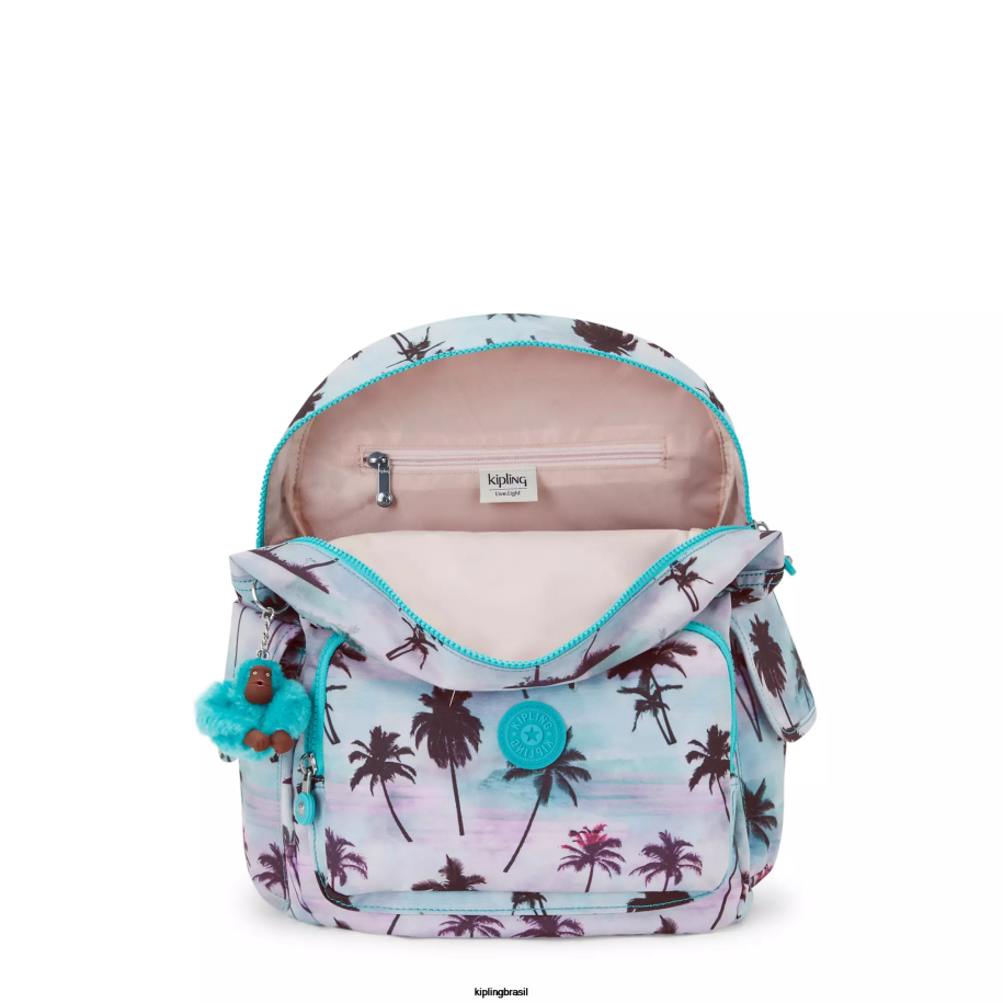 mulheres mochilas da moda Kipling palma da mão mochila impressa city pack 4X8V338