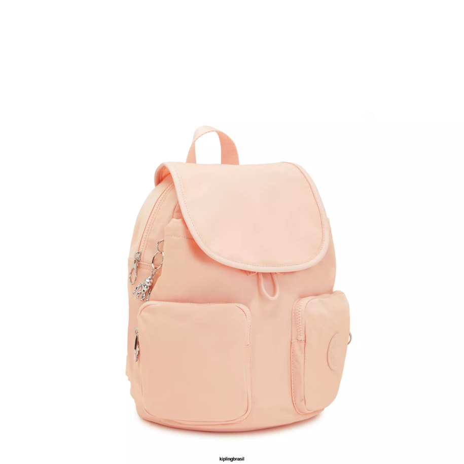 mulheres mochilas da moda Kipling rosa de jardim nova mochila de pacote de cidade 4X8V359