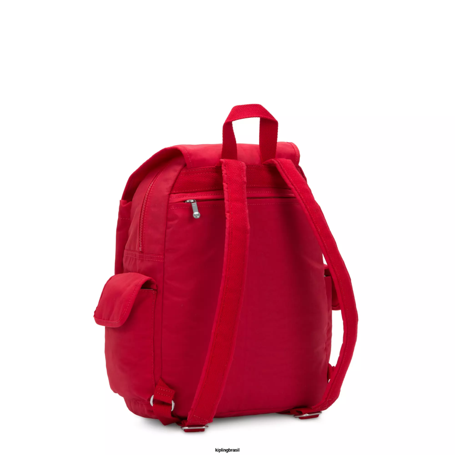 mulheres mochilas da moda Kipling vermelho vermelho mochila da cidade 4X8V354