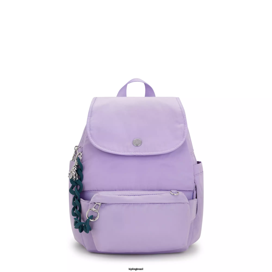 mulheres mochilas da moda Kipling vt ice lavanda mochila city pack pequena victoria tang conversível 4X8V361