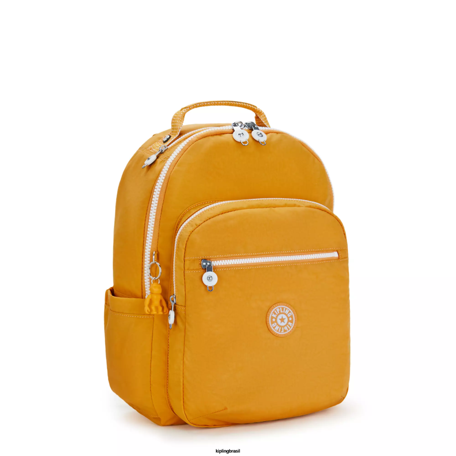mulheres mochilas para notebook Kipling amarelo rápido mochila grande para laptop de 15