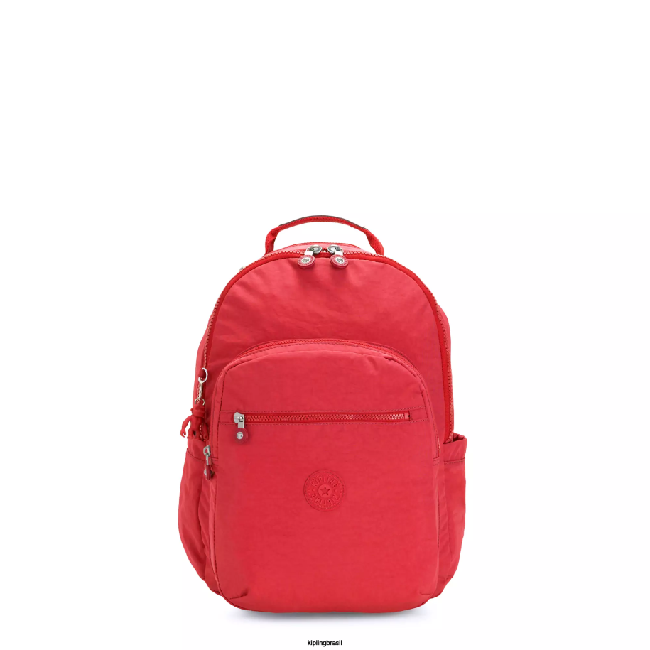mulheres monograma Kipling vermelho vermelho Seul mochila pequena para tablet 4X8V422